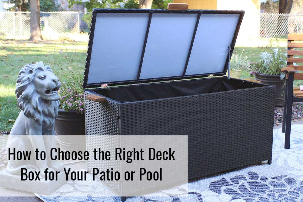 How to Choose the Right Deck Box for Your Patio or Pool – Sunnydaze Decor