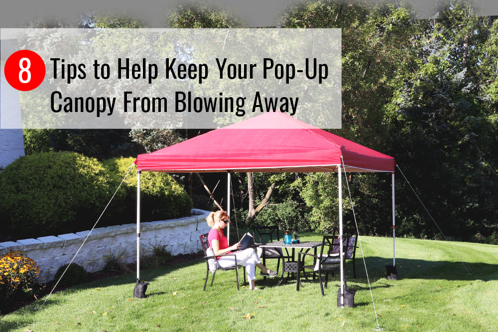 8 Tips to Help Keep Your Pop-Up Canopy From Blowing Away – Sunnydaze Decor