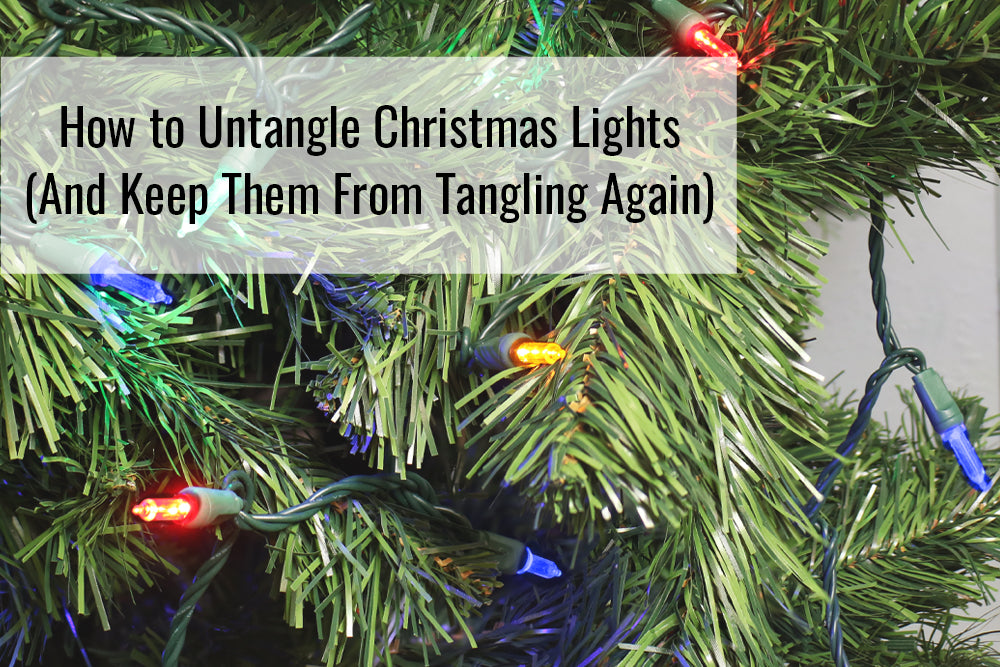 How to Easily Untangle and Store Christmas Lights – Sunnydaze Decor