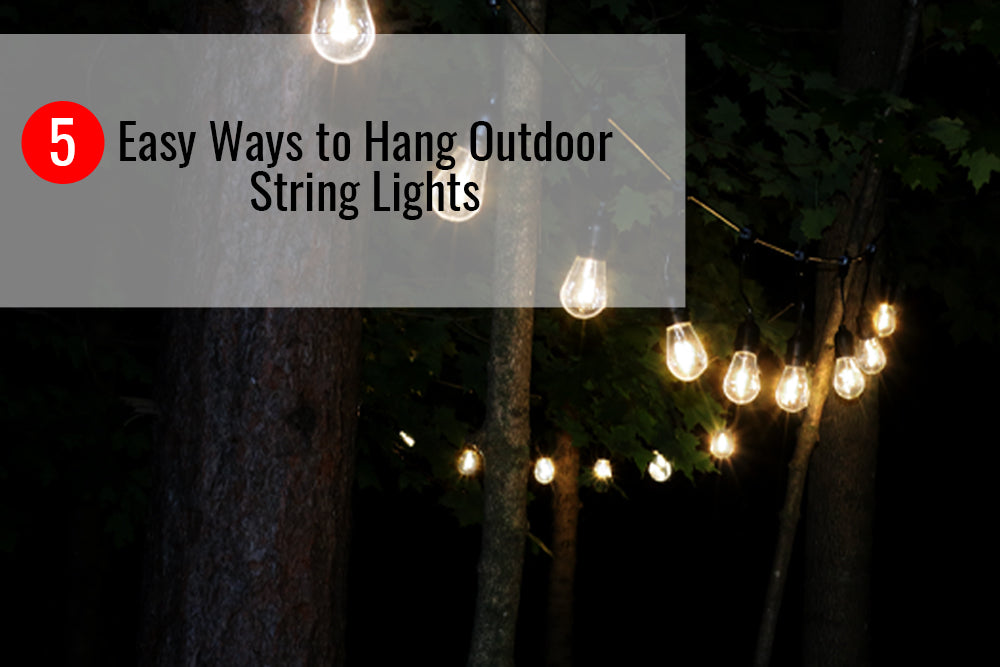 5 Easy Ways to Hang Outdoor String Lights – Sunnydaze Decor