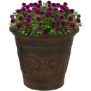 Sunnydaze Arabella Polyresin Outdoor Flower Pot Planter
