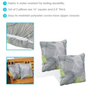 Sunnydaze Polyester Outdoor Decorative Throw Pillow - Set of 2