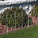 Sunnydaze 5-Piece Traditional Garden Border Fence Set - 10' Overall
