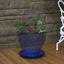 Sunnydaze Set of 2 Glazed Ceramic Planter Saucers