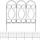 Sunnydaze 5-Piece Traditional Garden Border Fence Set - 10' Overall