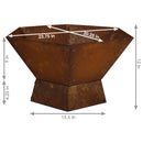 Sunnydaze Rustic Affinity Steel Fire Pit - 24"