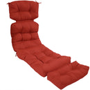 Sunnydaze Olefin Tufted Outdoor Chaise Lounge Chair Cushion - Multiple Colors