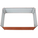 Sunnydaze Galvanized Steel Raised Garden Bed