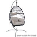 Sunnydaze Oliver Hanging Egg Chair with Seat Cushions - 48"