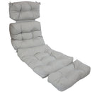 Sunnydaze Olefin Tufted Outdoor Chaise Lounge Chair Cushion - Multiple Colors