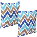 Sunnydaze Indoor/Outdoor Decorative Throw Pillow Set of 2 - 17-Inch - Color Options
