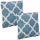 Sunnydaze Polyester Indoor/Outdoor Decorative Throw Pillow Set of 2 - 16-Inch