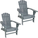 Sunnydaze Coastal Bliss Wooden Adirondack Chair Set of 2