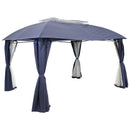 Sunnydaze 10x13 Foot Gazebo with Screens and Privacy Walls
