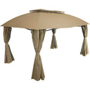 Sunnydaze 10x13 Foot Gazebo with Screens and Privacy Walls