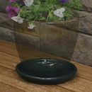 Sunnydaze Set of 2 Glazed Ceramic Planter Saucers