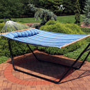 Sunnydaze 2-Person Quilted Fabric Double Hammock with Pillow