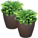 Sunnydaze Anjelica Polyresin Outdoor Flowerpot Planter