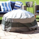 Sunnydaze Round Outdoor Cover for Fire Pit - UV-Resistant
