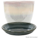 Sunnydaze Set of 2 Glazed Ceramic Planter Saucers