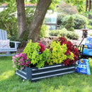 Sunnydaze Galvanized Steel Raised Garden Bed