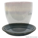 Sunnydaze Set of 2 Glazed Ceramic Planter Saucers