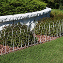 Sunnydaze 5-Piece Traditional Garden Border Fence Set - 10' Overall
