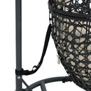 Sunnydaze Cordelia Hanging Egg Chair with Steel Stand and Cushion