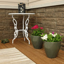 Sunnydaze Glazed Ceramic Planter with Drainage Holes - Set of 2
