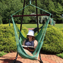 Sunnydaze Outdoor Extra Large Caribbean Polyester Rope Hammock Chair