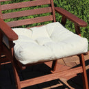 Sunnydaze Set of 2 Olefin Tufted Outdoor Square Patio Cushions