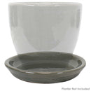 Sunnydaze Set of 2 Glazed Ceramic Planter Saucers