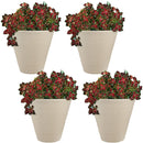 Sunnydaze Walter Outdoor Planter - Antique White - 15.5"