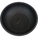 Sunnydaze Copper Raised Outdoor Fire Pit Bowl with Spark Screen - 32"