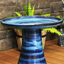 Sunnydaze Glazed Ceramic Outdoor Bird Bath
