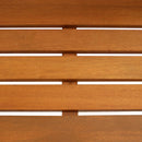 Sunnydaze Meranti Wood Outdoor Potting Bench with Teak Oil Finish - 42"