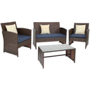 Sunnydaze Ardfield 4-Piece Patio Set - Multiple Colors Available
