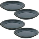 Sunnydaze Set of 4 Glazed Ceramic Planter Saucer