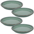 Sunnydaze Set of 4 Glazed Ceramic Planter Saucer