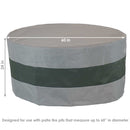 Sunnydaze Round Outdoor Cover for Fire Pit - UV-Resistant