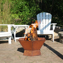 Sunnydaze Rustic Affinity Steel Fire Pit - 24"