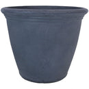 Sunnydaze Anjelica Indoor and Outdoor Resin Planter, Slate Finish, 20-Inch Diameter