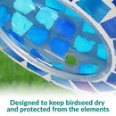 Sunnydaze Mosaic Fly-Through Hanging Bird Feeder