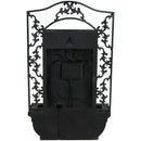 Sunnydaze French Lily Solar Outdoor Wall Fountain