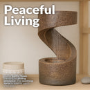 Sunnydaze Winding Showers Indoor Waterfall Fountain with LED Light - 13"