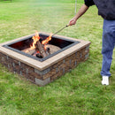 Sunnydaze Outdoor Fire Poker with Wood Handle - 26"