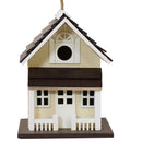 Sunnydaze Decorative Wooden Hanging Bird House with Solar Light - 9.25"