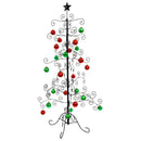 Sunnydaze Noelle Metal Christmas Tree Ornament Display - 60" H