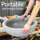 Sunnydaze Percival Polyresin Outdoor Planter Bowl - 20.75"