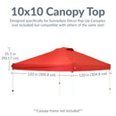 Sunnydaze Premium Oxford Fabric Pop-Up Canopy Shade with Vent